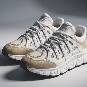 🔥 VERSACE TRIGRECA DESIGNER SNEAKERS | SIZE 9 / 46 EU 🔥